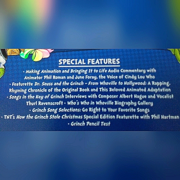 Dr. Seuss How The Grinch Stole Christmas Hi-Def Blu-ray DVDS - Picture 4 of 5